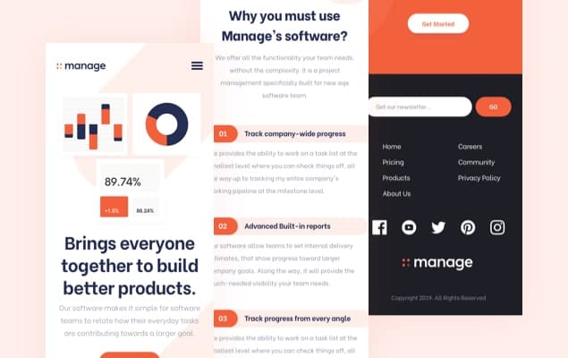 A preview image of the Manage project