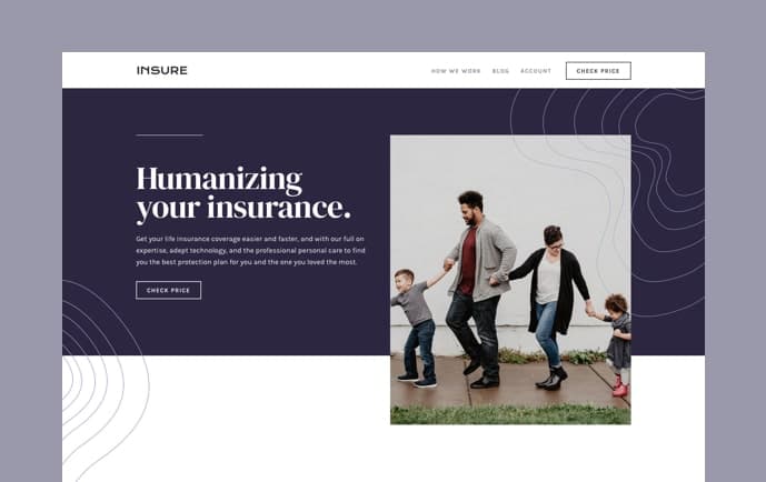 A preview image of the Insure project