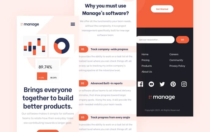 A preview image of the Manage project